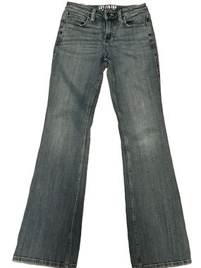 Idyllwind Bootcut Flare Y2K Jeans Womens Size 2 Length 34 Blue Denim Pants